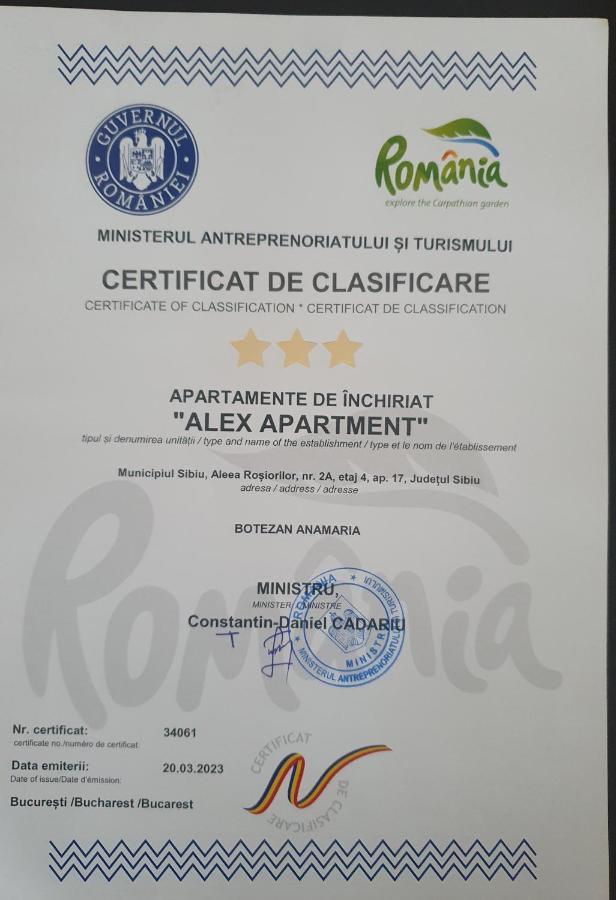 Apartament Alex Сибиу Экстерьер фото